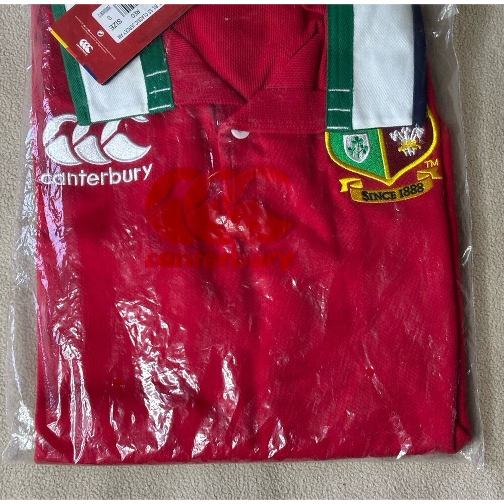 Canterbury Red Classic Jersey Red Size S Short Sleeve British and Irish Lions - Picture 3 of 7